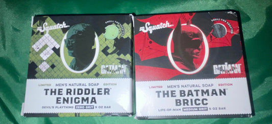Dr. Squatch Batman and Riddler Soap Bundle