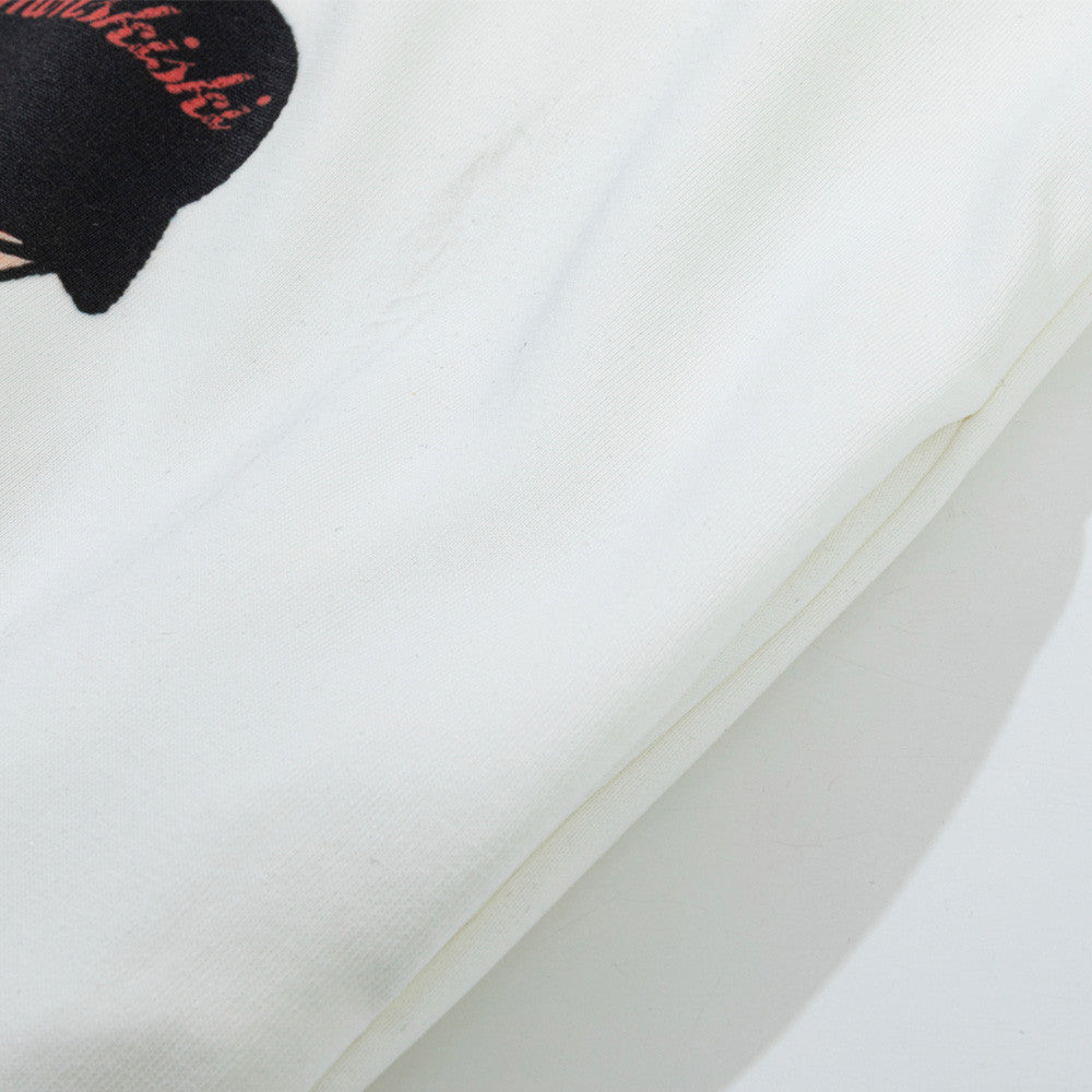Cartoon printed hooded sweatshirt