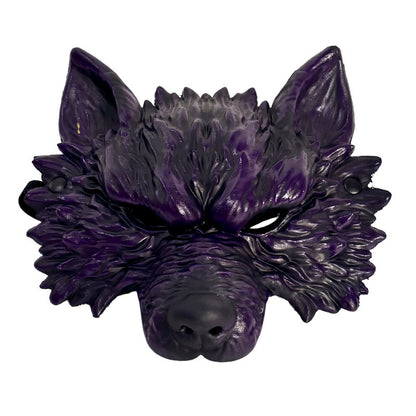 Halloween Wolf Head Mask Gold Silver Werewolf Cosplay Costume Party Prop Atmosphere Cloth