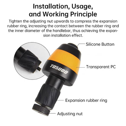 LED Bike Turn Signal Lights – Smart Handlebar End Indicators for Safe Cycling