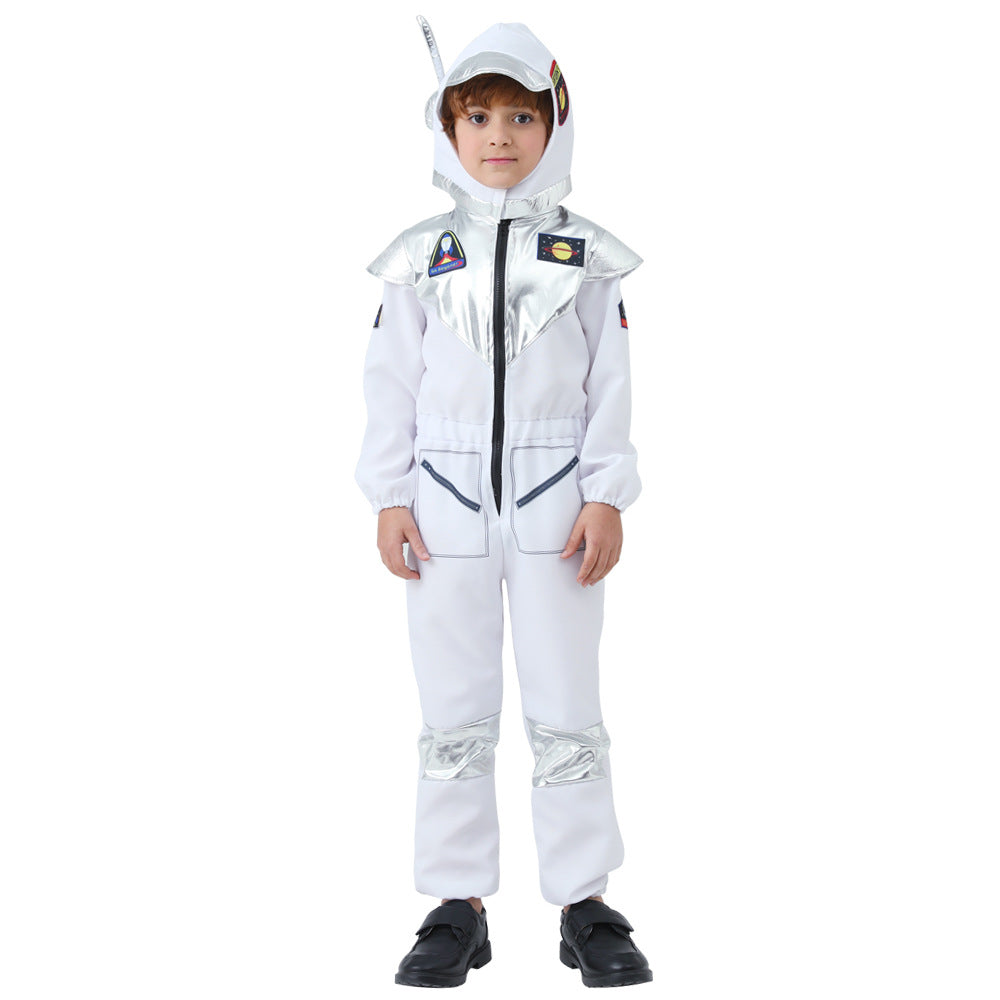 Astronaut Kids Space Suit Costume for Kindergarten Performance Halloween Cosplay Role Play Spacesuit