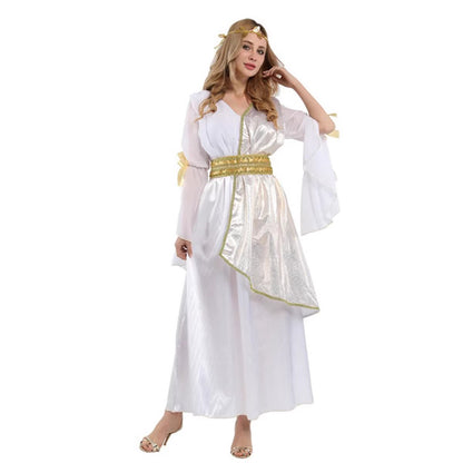 Halloween Adult Women's Costume Cosplay Sexy Greek Goddess Egyptian Queen Cleopatra Athena Queen