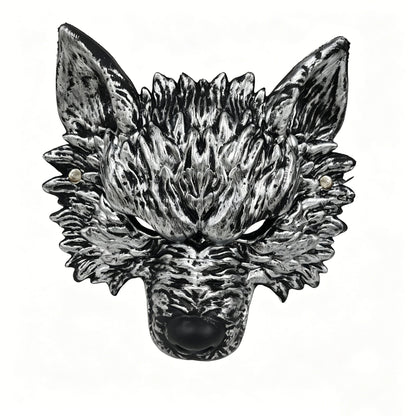 Halloween Wolf Head Mask Gold Silver Werewolf Cosplay Costume Party Prop Atmosphere Cloth
