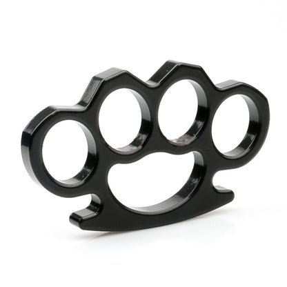 Thickened Fiberglass Finger Tiger Black Fist Buckle Self-Defense Iron Four-Finger Belt Tied Rope Self-Defense Boxer Buckle