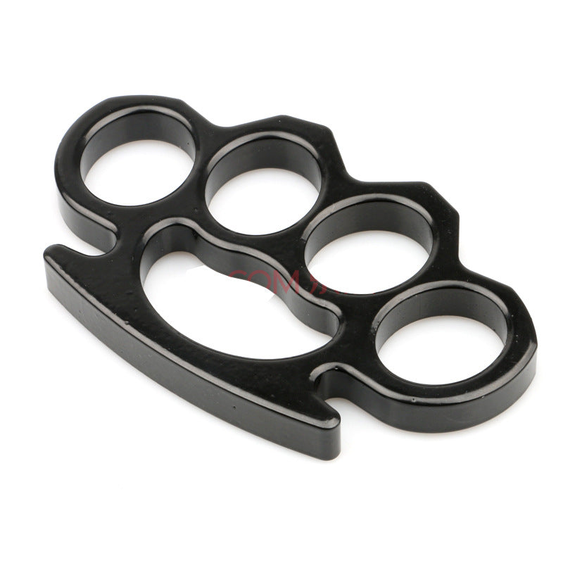 Thickened Fiberglass Finger Tiger Black Fist Buckle Self-Defense Iron Four-Finger Belt Tied Rope Self-Defense Boxer Buckle