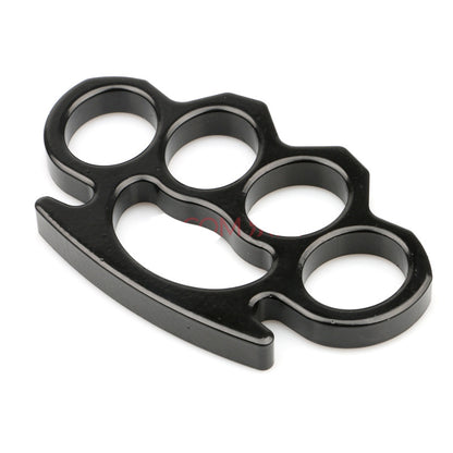 Thickened Fiberglass Finger Tiger Black Fist Buckle Self-Defense Iron Four-Finger Belt Tied Rope Self-Defense Boxer Buckle