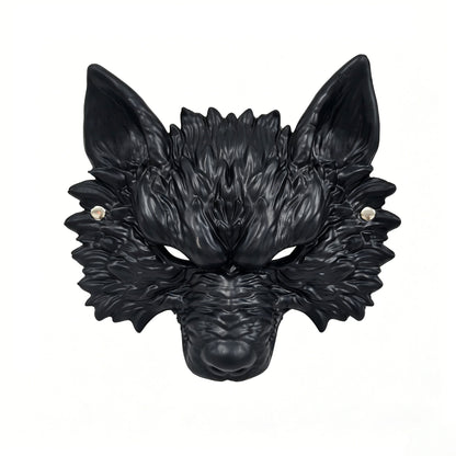 Halloween Wolf Head Mask Gold Silver Werewolf Cosplay Costume Party Prop Atmosphere Cloth