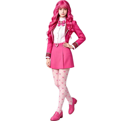 Descendant 5 Dark Fantasy Pink Princess Cosplay Costume Halloween Red Rise Series Stage Performance Outfit