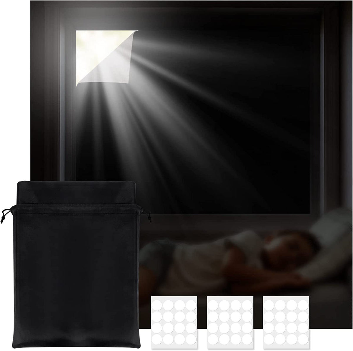 DIY Portable Travel Curtains 100 Blackout Suction Cups Self-Adhesive