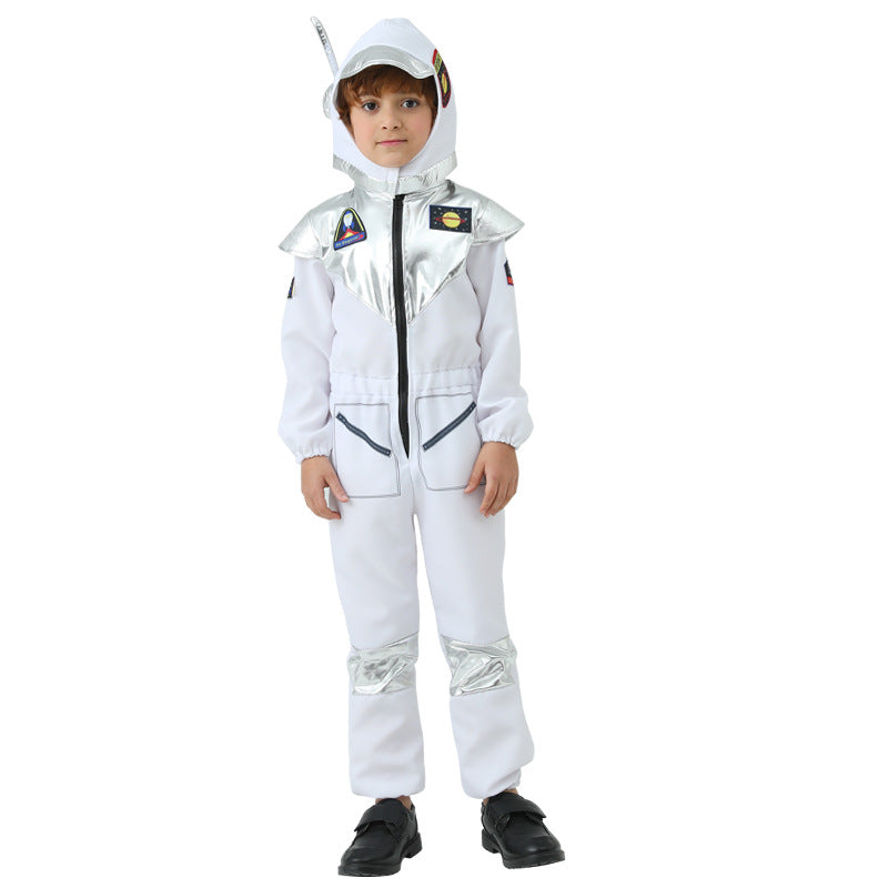 Astronaut Kids Space Suit Costume for Kindergarten Performance Halloween Cosplay Role Play Spacesuit