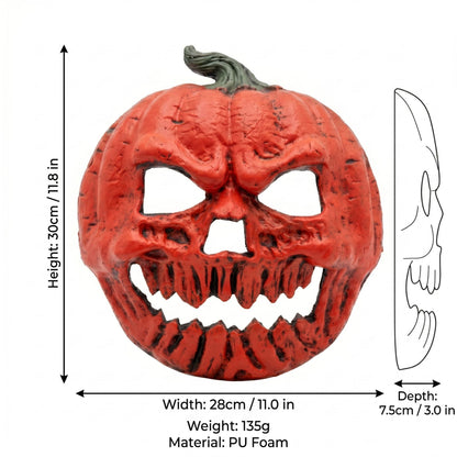 Halloween Pumpkin Mask Decorative PU Foam Mardi Gras Decoration Pumpkin Lantern Cover
