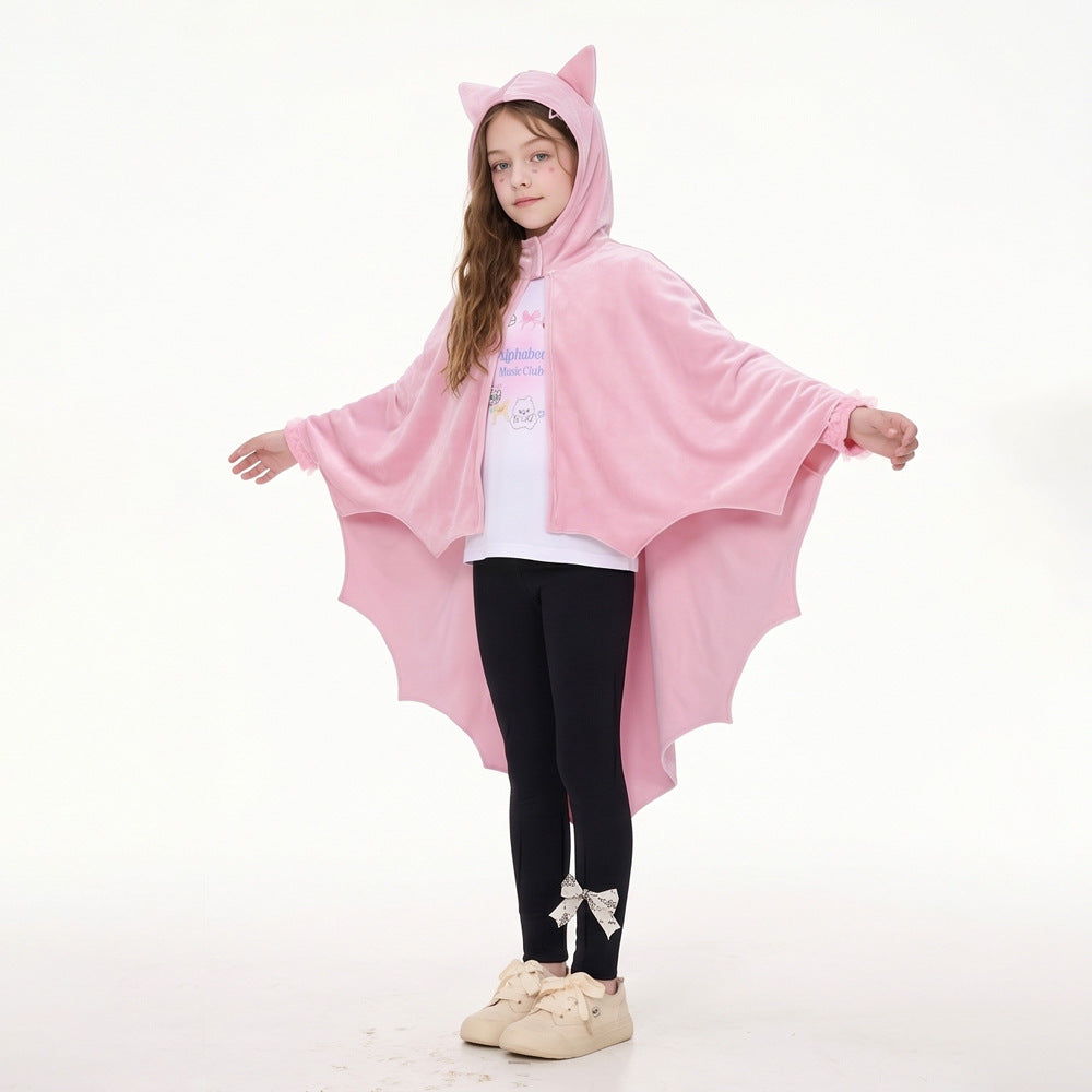 Halloween Kids Performance Costume Bat Cape Witch Role Cosplay Children's Stage Costume