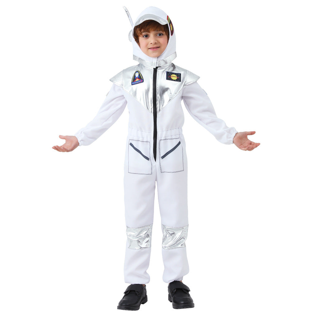 Astronaut Kids Space Suit Costume for Kindergarten Performance Halloween Cosplay Role Play Spacesuit