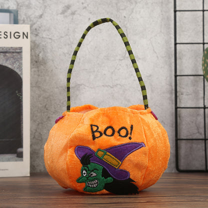 Halloween Candy Bag Decoration Kindergarten Children's Gift Bag Halloween Pumpkin Bag Scene Decoration Prop