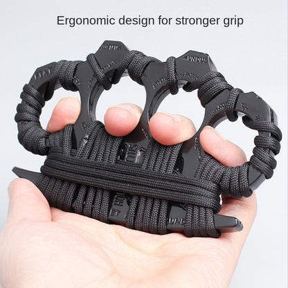 Finger Knuckle Four-Finger Boxing Glove Self-Defense Tool Weapon Ring Hand Clip Fist Clip Anti-Wolf Device