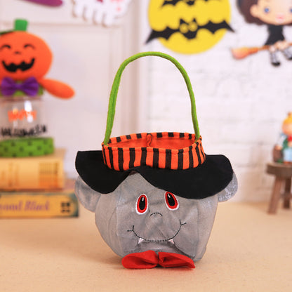 Halloween Decoration Witch Pumpkin Tote Bag Kids Festival Candy Bag Party Costume Prop Bag
