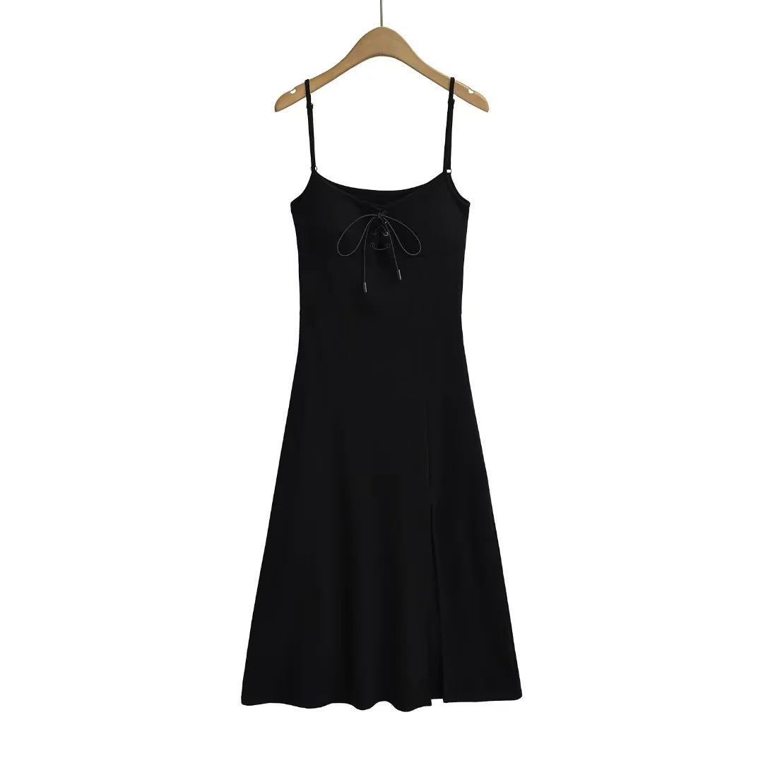 Self made chest cushion wrapped dress for women