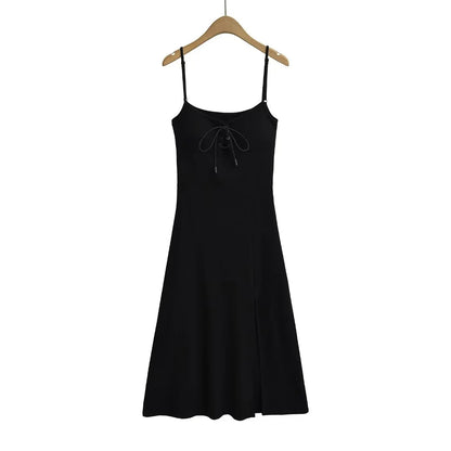 Self made chest cushion wrapped dress for women