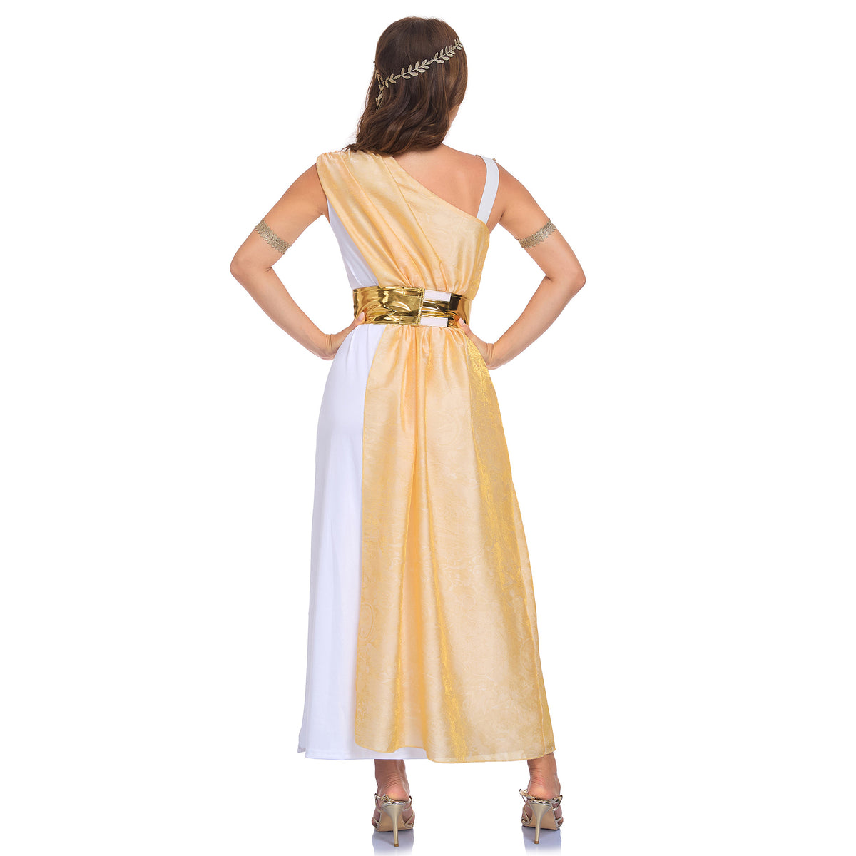 Medieval Athena Greek Goddess Costume Halloween Cleopatra Cosplay Party Stage Performance Dress