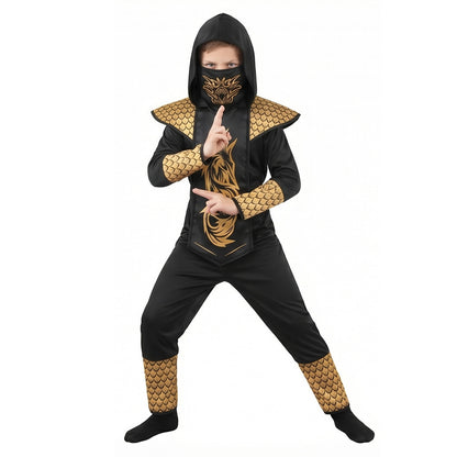 Festival Ninja Cosplay Costume for Kids Halloween Role Play Performance Outfit