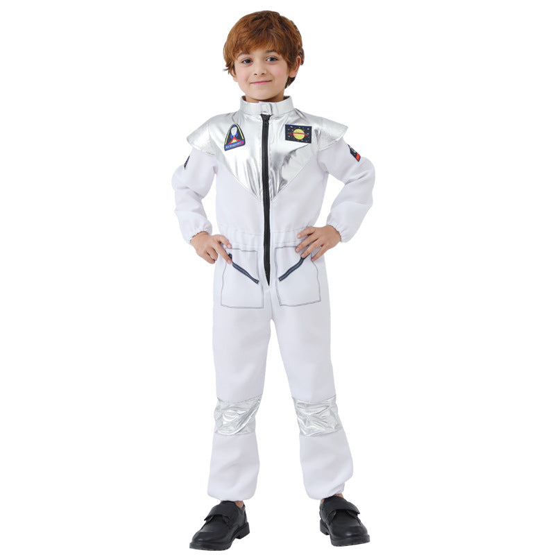 Astronaut Kids Space Suit Costume for Kindergarten Performance Halloween Cosplay Role Play Spacesuit