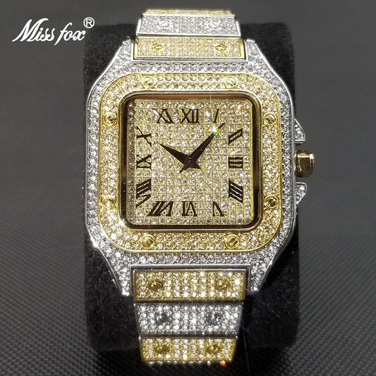 Waterproof Full Diamond Men's Watches